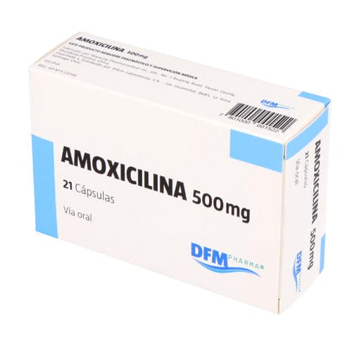 Amoxicilina 500 mg x 21 Capsulas Farmex-Pluxee-Persistente